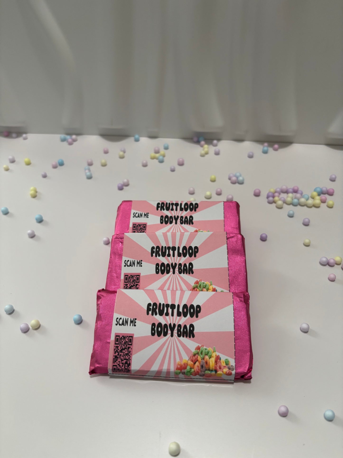 Fruit-loop moisturizing body bars