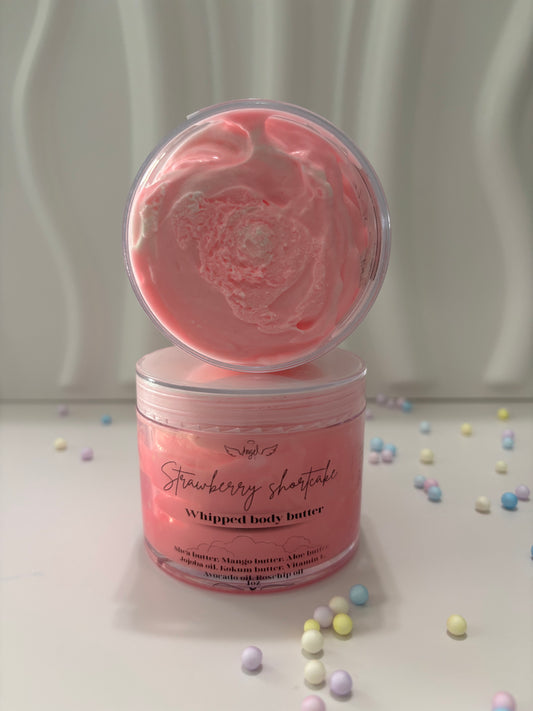 Strawberry shortcake swirl, whipped body butter