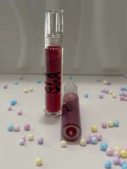 Cherry roll lip stain lip gloss