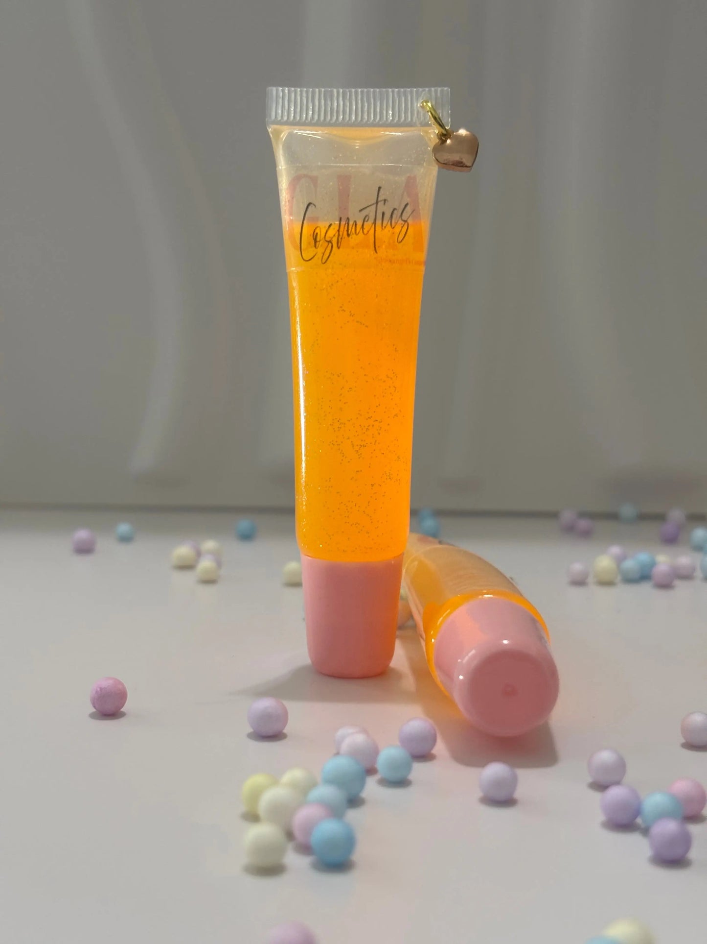 Mango Orange Charm Glitter lip oil
