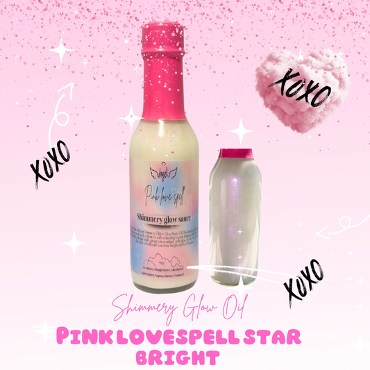 Body Oil Shimmery Sauce Pink Love Spell