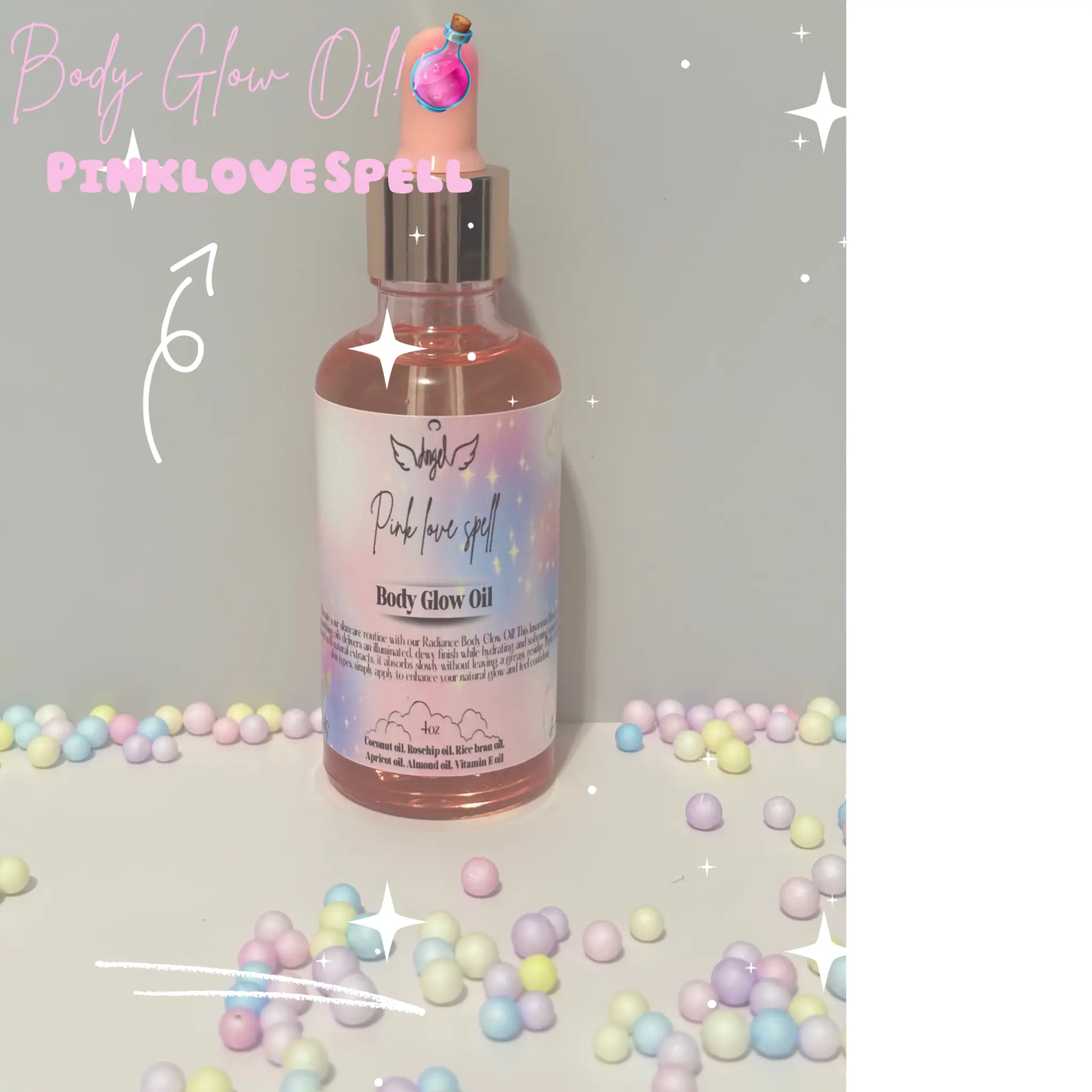 PinkLoveSpell Body Glow Oil