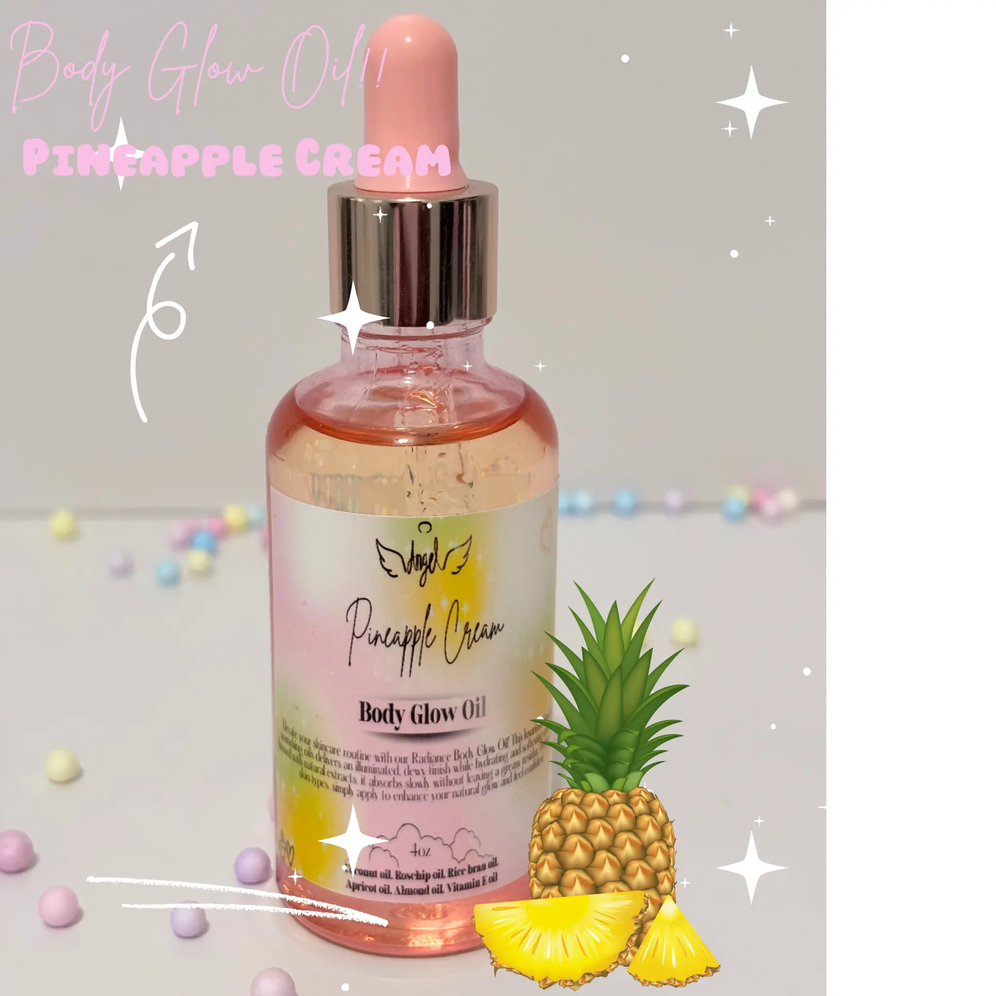 Pineapple Cream Body Glow Oil