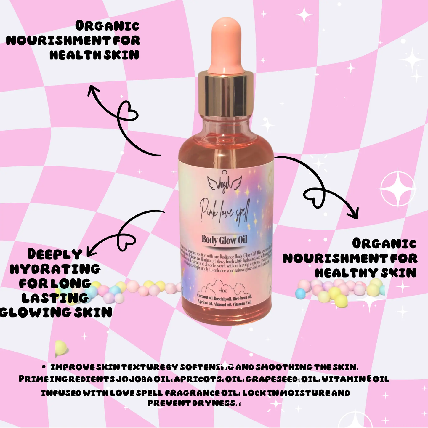 PinkLoveSpell Body Glow Oil