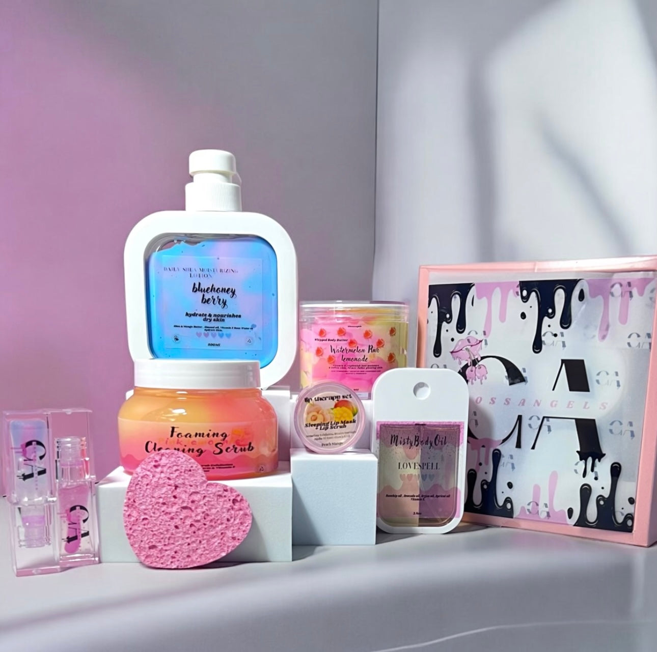 6 pieces sample box bodybutters & body lotions