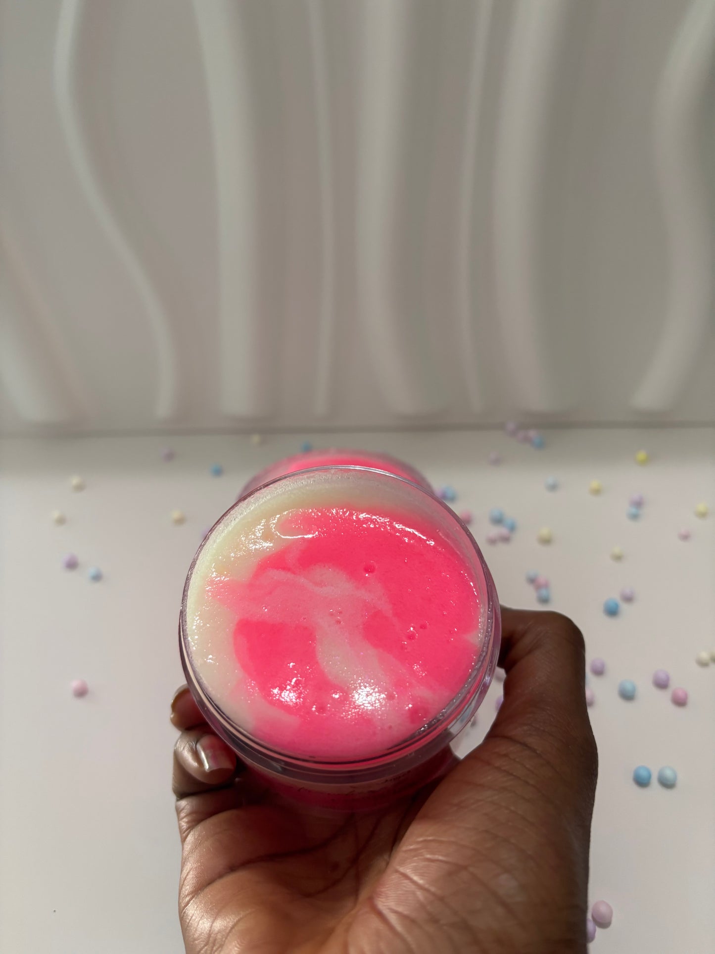 Strawberry shortcake, exfoliating sugar polish